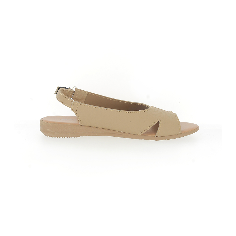SAMSONS Ladies SLIP-ON SANDAL BEIGE | DSI Footcandy