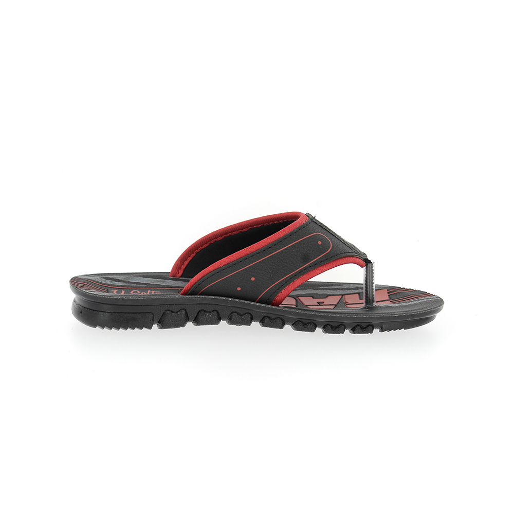 Usofto Boys Slide Slippers Red | DSI Footcandy