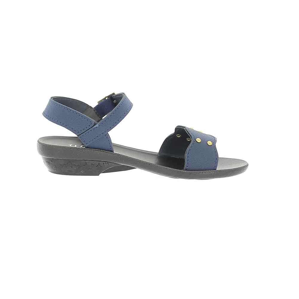 Usofto Girls Slip On Sandals Blue | DSI Footcandy