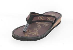 RANPA WOMEN THONGS SLIPPERS D.BROWN