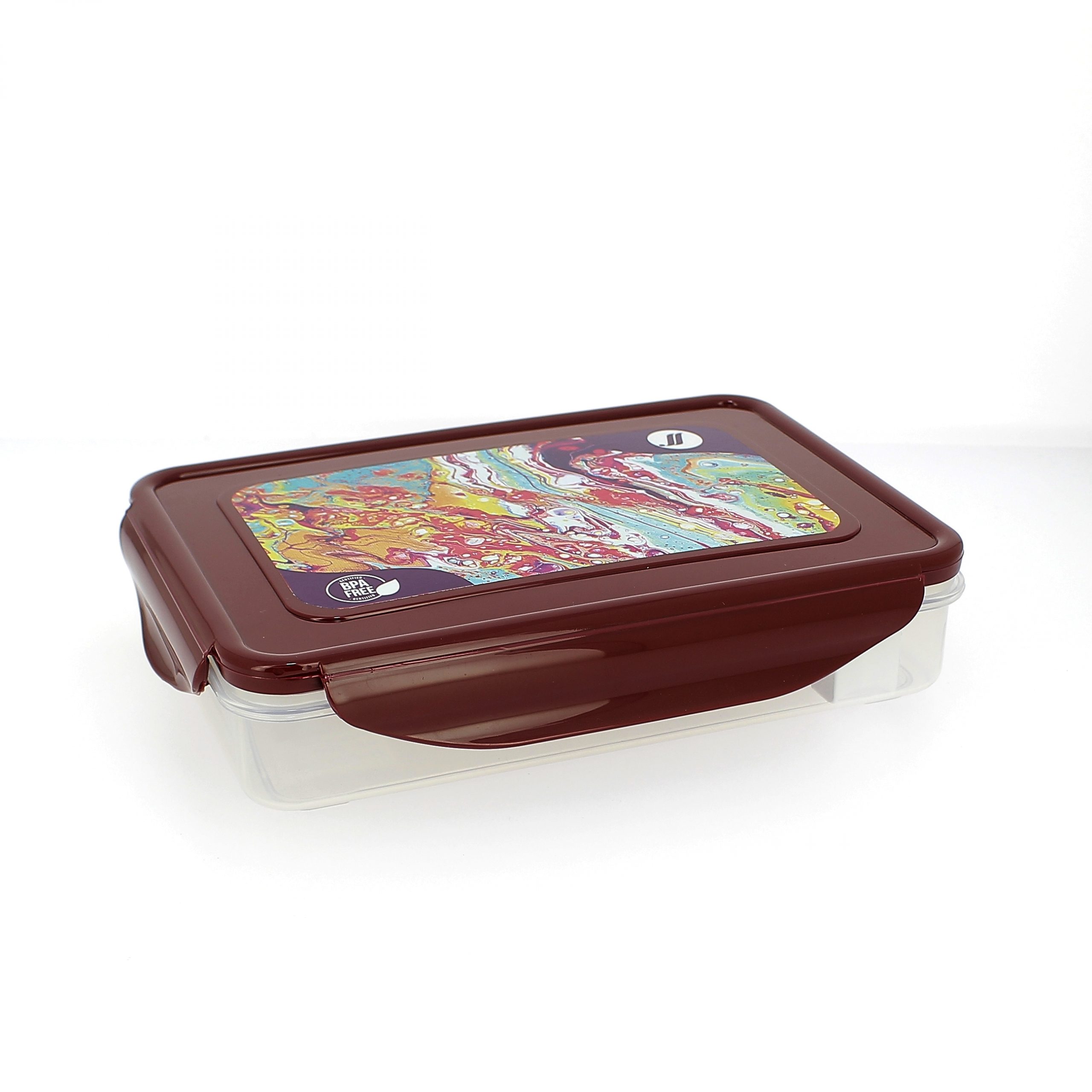 SUPERSPORT UNISEX LUNCH BOXES 1000ML-MAR.RED-TRANS