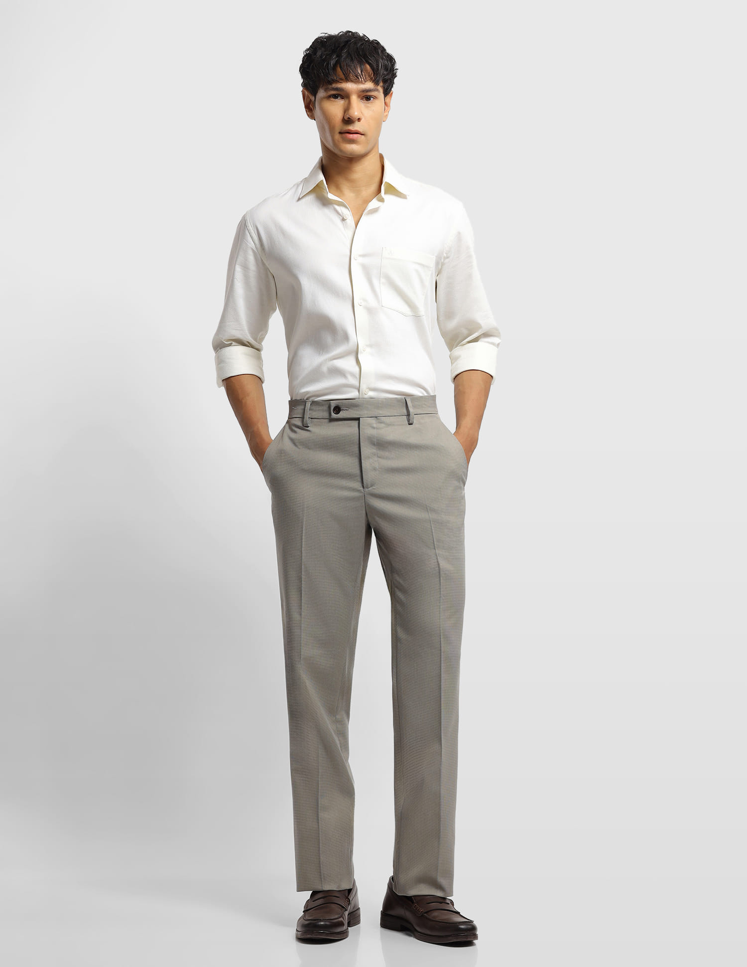 Arrow Men Casual Trouser Lt. Brown