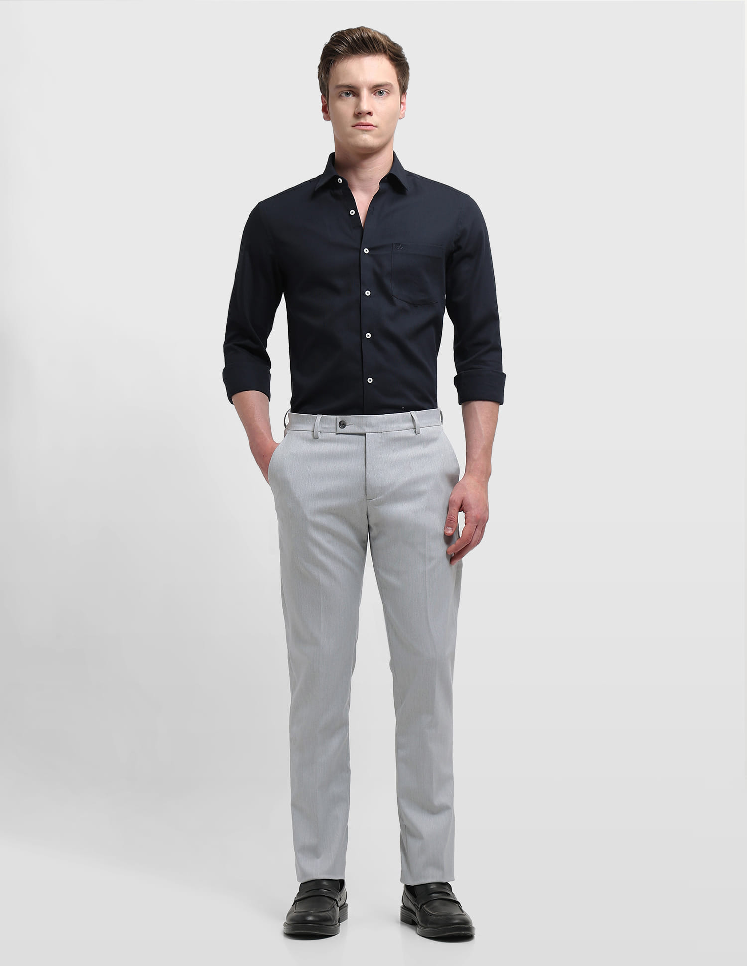 Arrow Men Casual Trouser Lt. Grey
