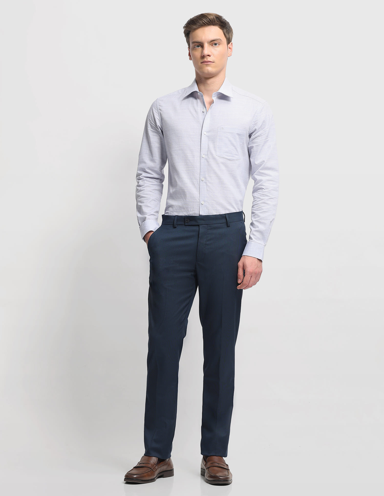 Arrow Men Casual Trouser Navy