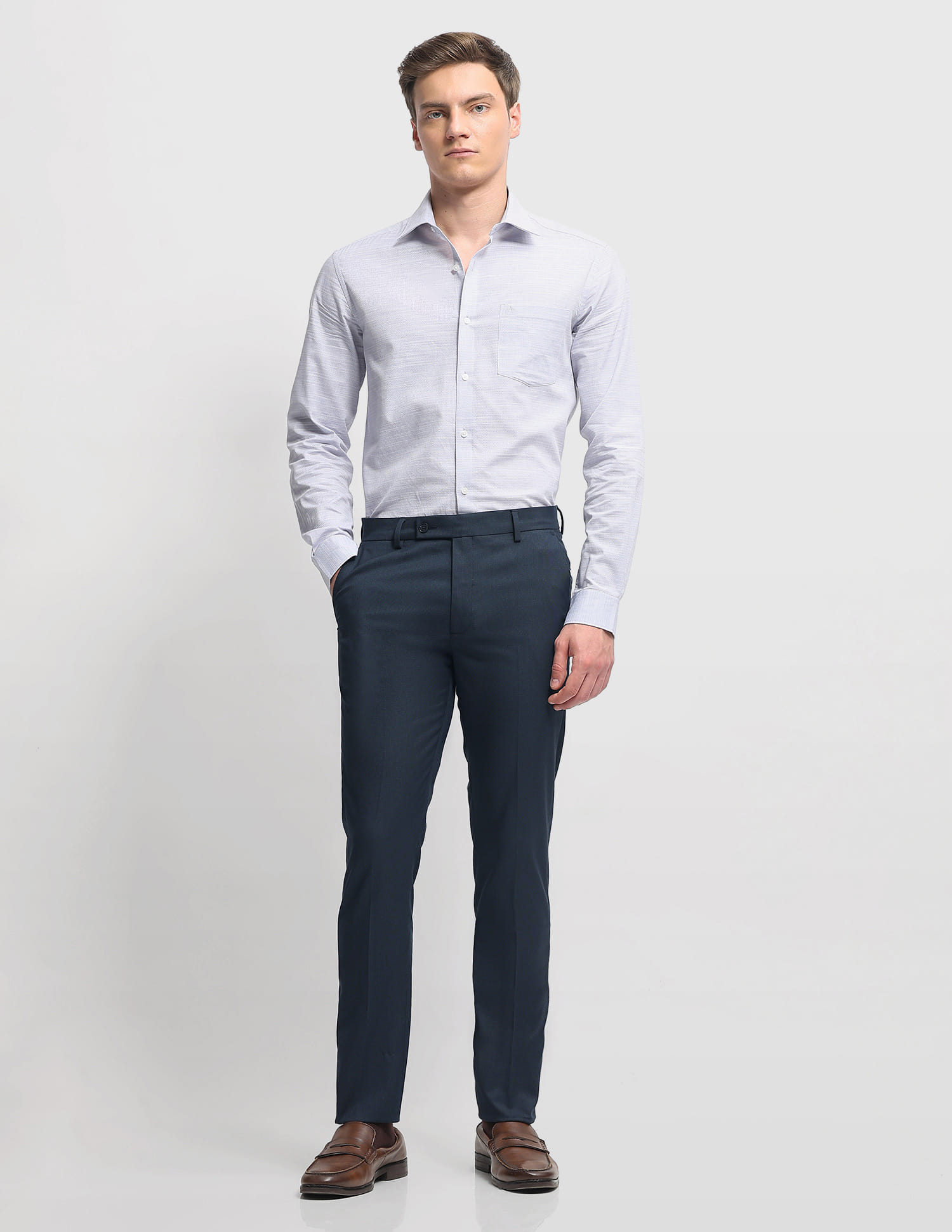 Arrow Men Casual Trouser Navy