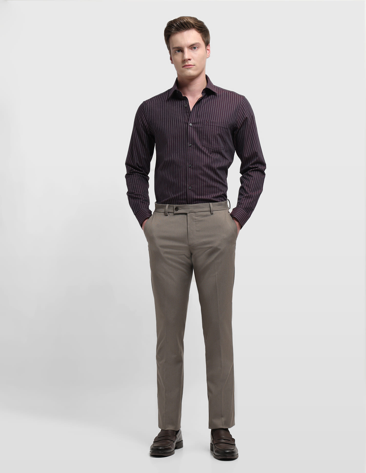 Arrow Men Casual Trouser Lt. Brown