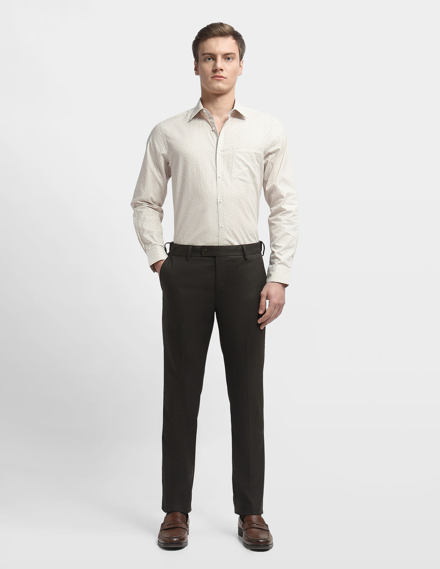 Arrow Men Casual Trouser Dk. Brown
