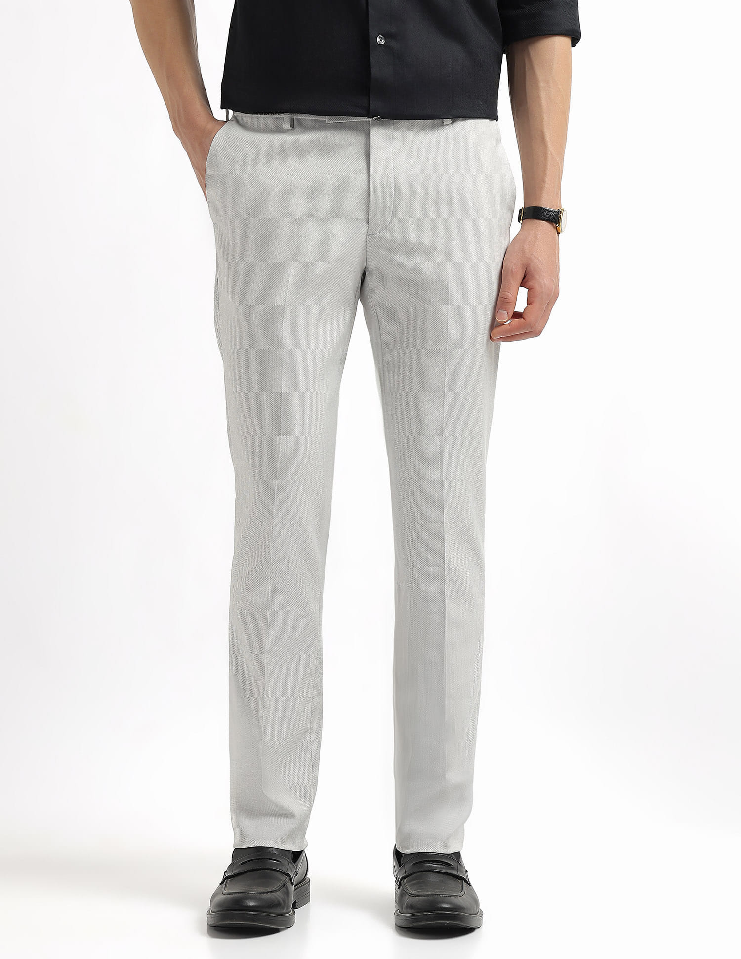 Arrow Men Casual Trouser Lt. Grey