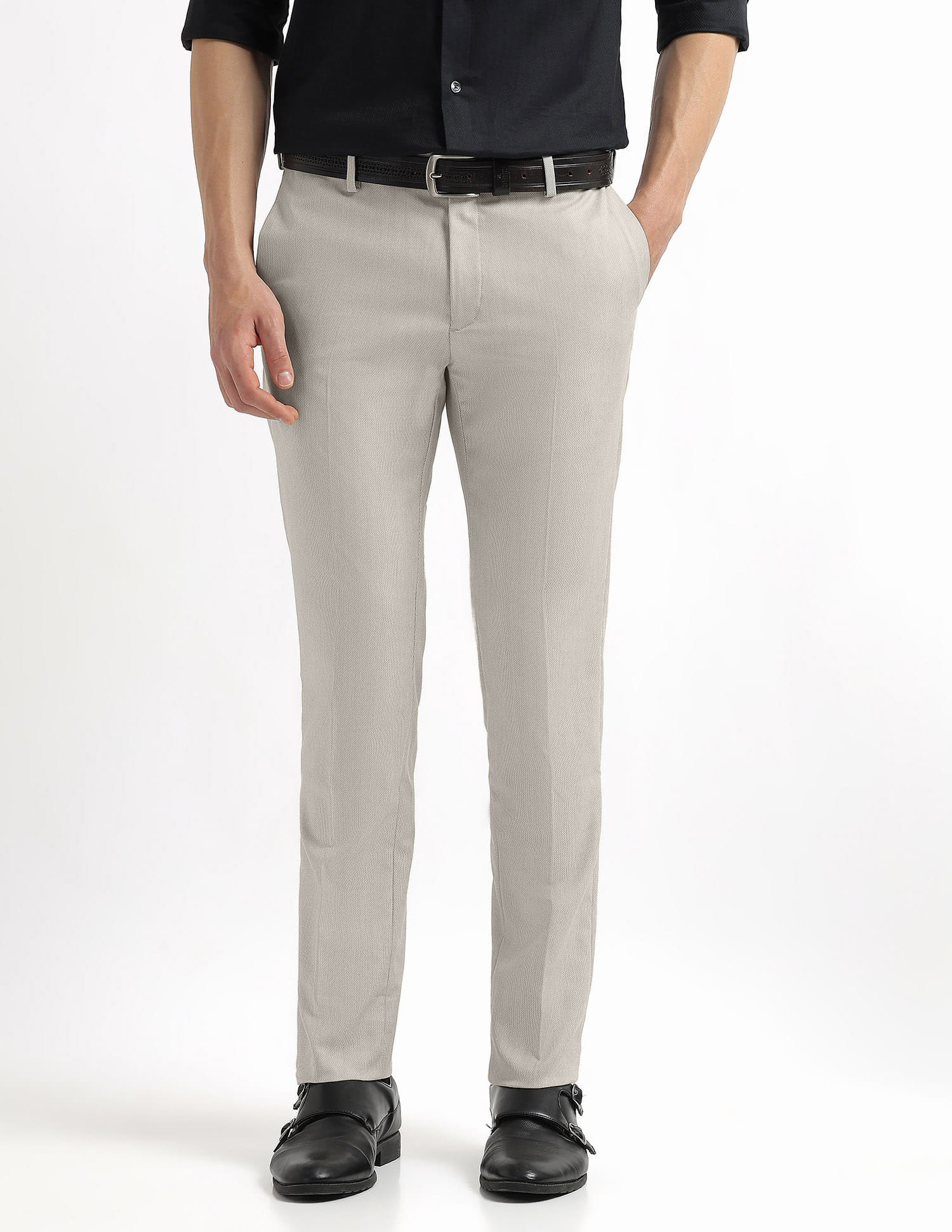 Arrow Men Casual Trouser Beige