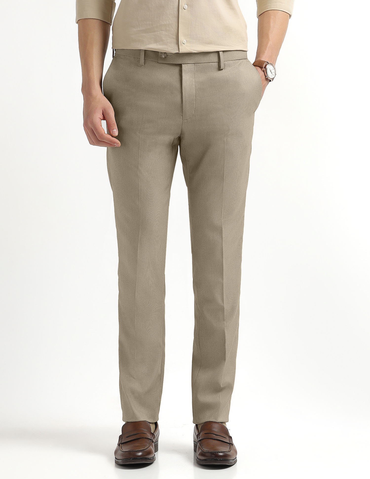 Arrow Men Casual Trouser Me. Brown