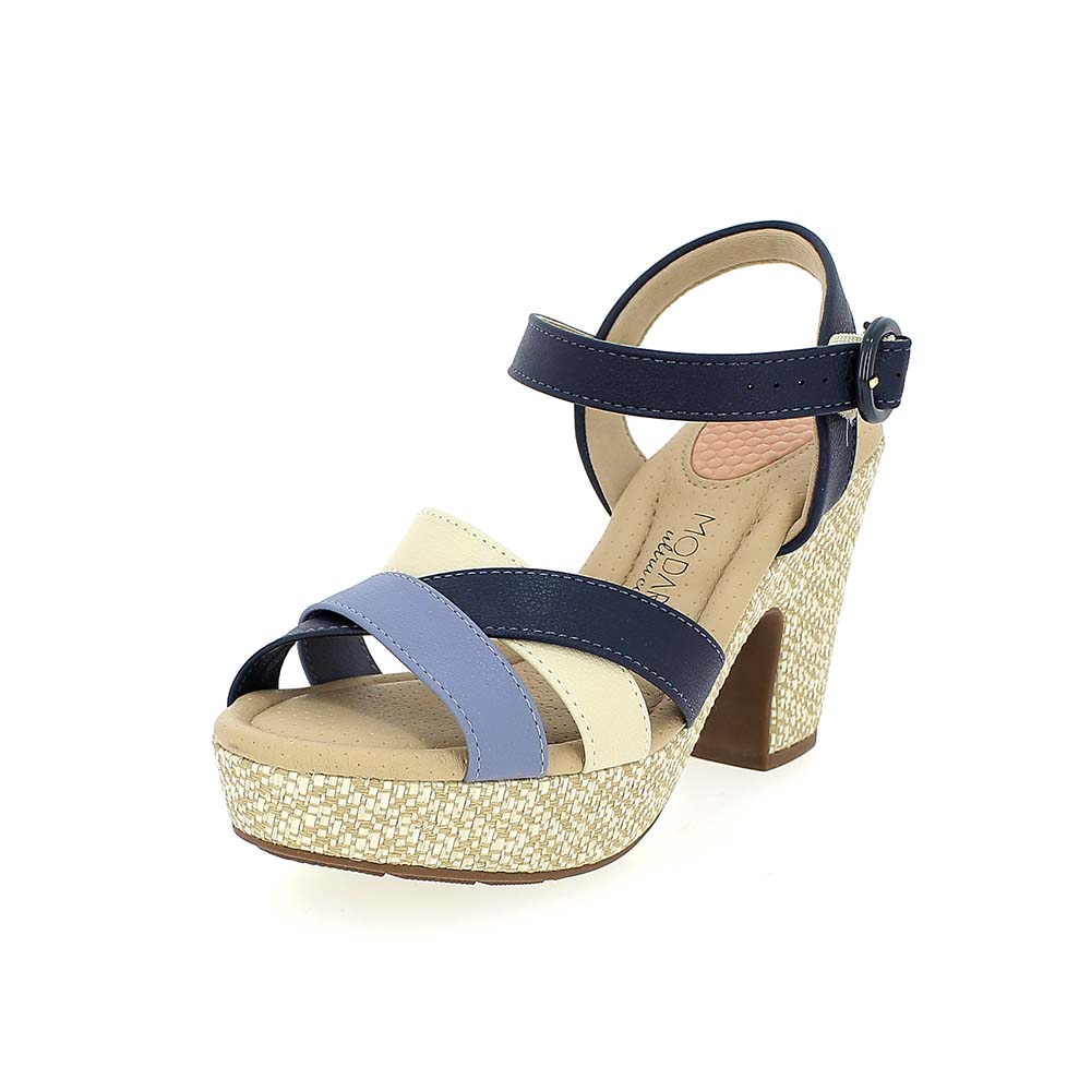 Modare WOMEN Sandal DENIM 992/NAVY BLUE 107/CREAM 985/MULTI NATURAL
