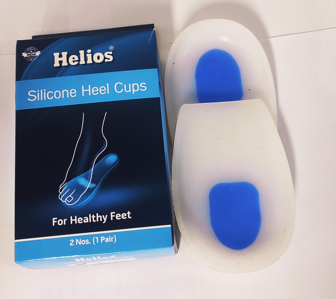 Helios Silicon Heel Cup Medium White
