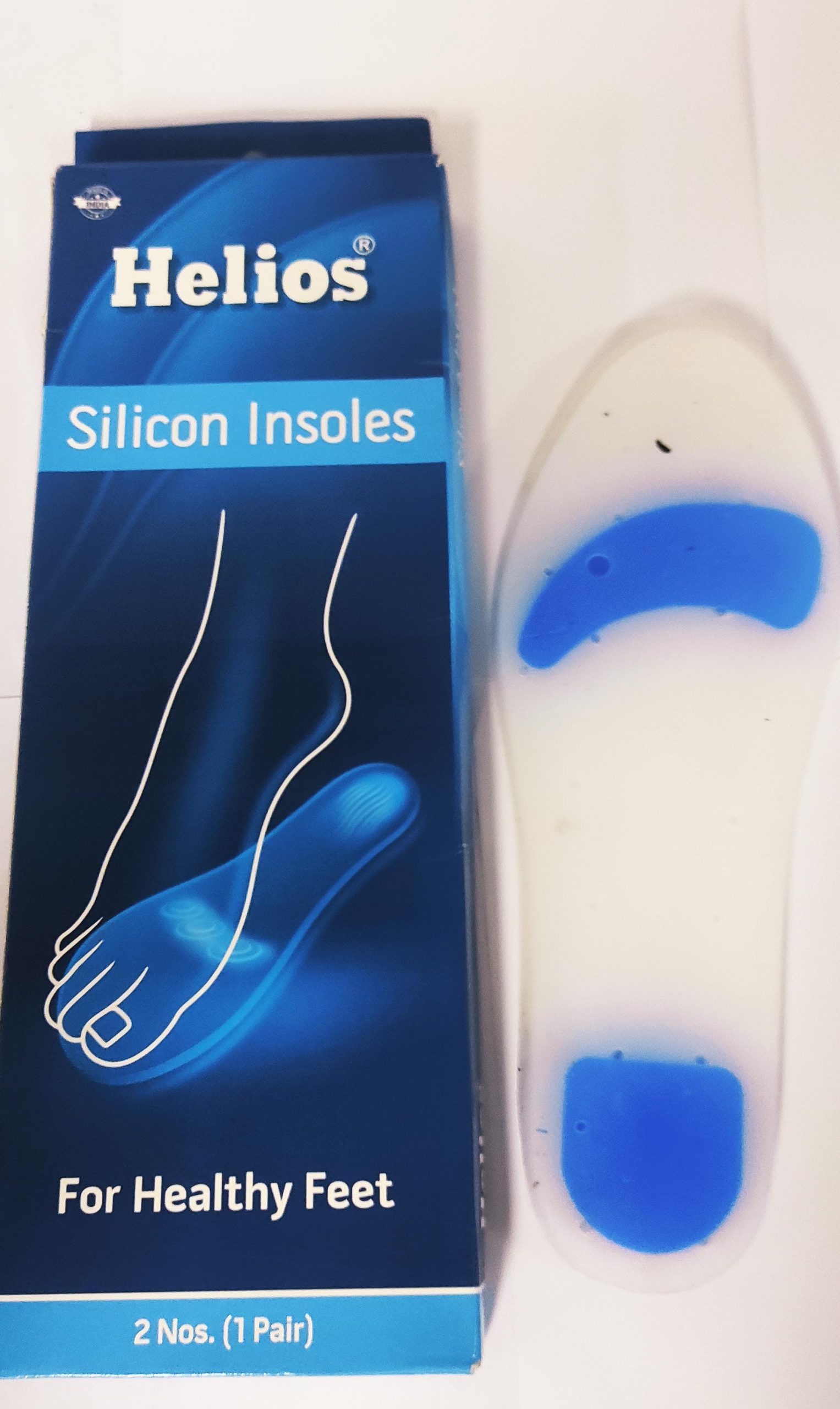 Helios Silicon Insole Large & XL White