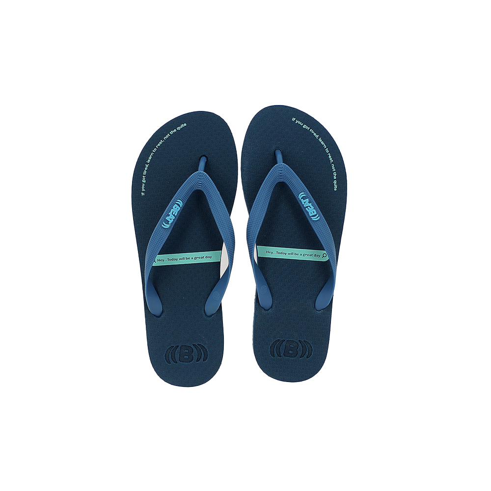BEAT PLUS  Men Casual Flats Flip Flops Aqua