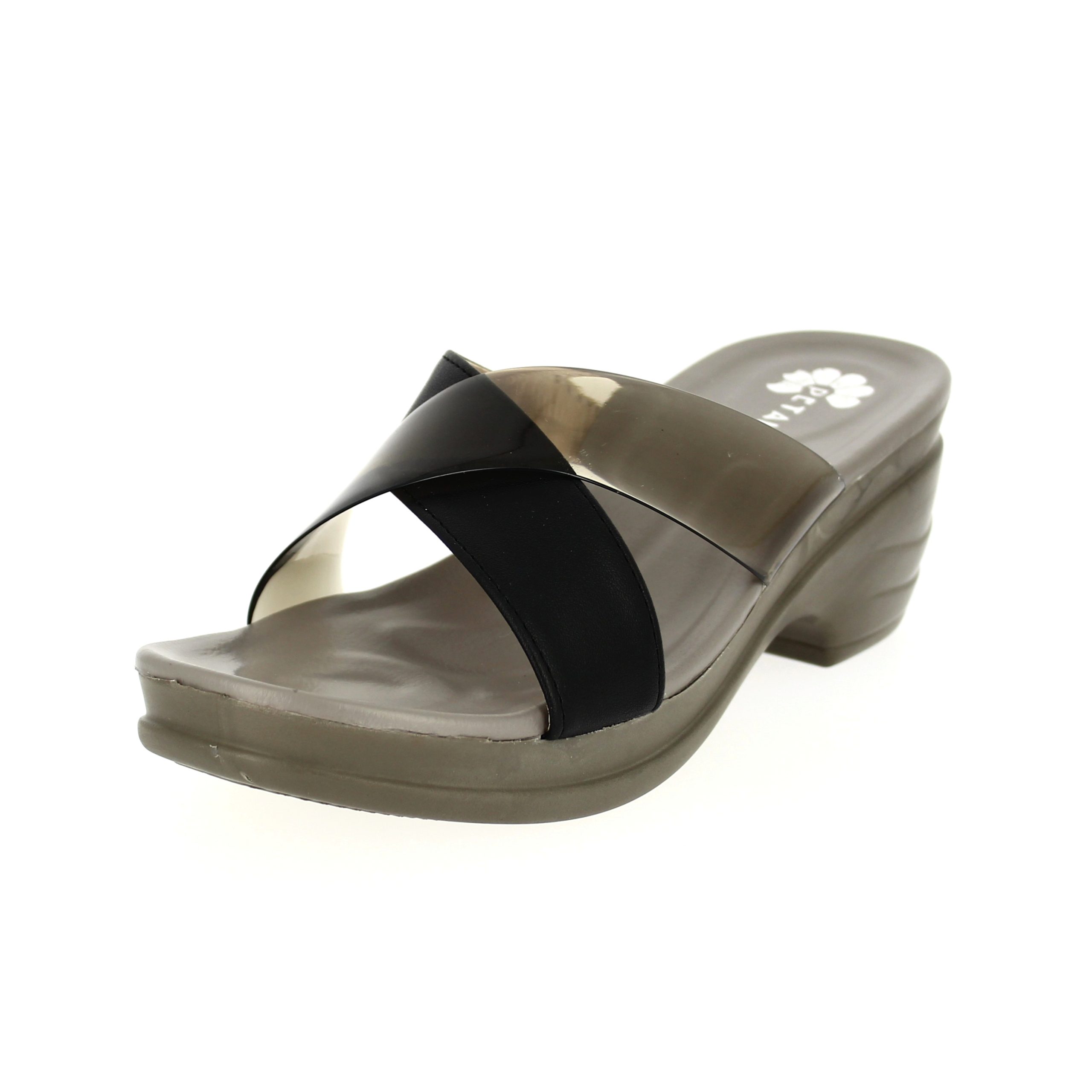 PETALZ  Women Casual  Slip-on Slippers BLACK