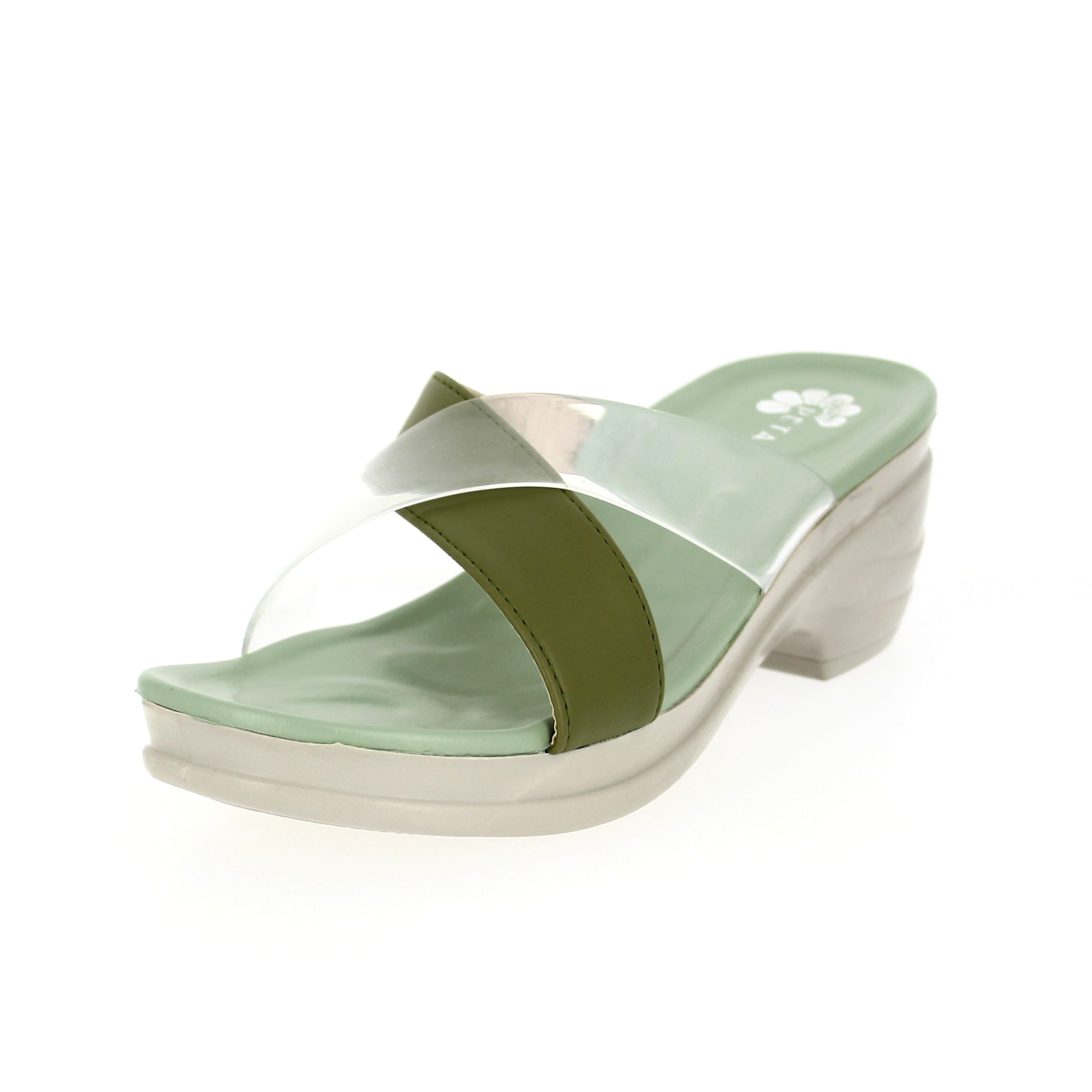 PETALZ  Women Casual  Slip-on Slippers GREEN