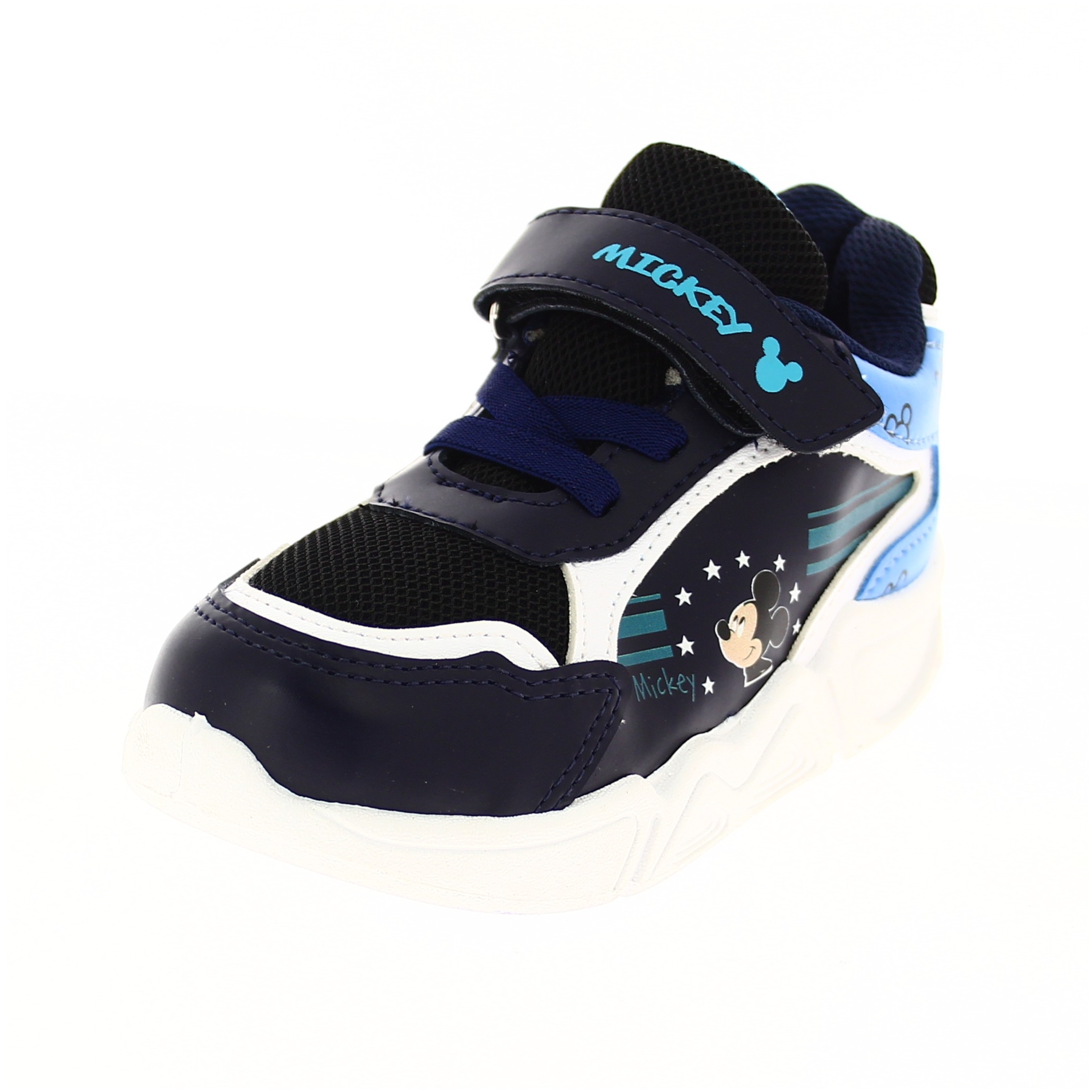 Disney Boys Casual Shoe Velcro Black/Blue