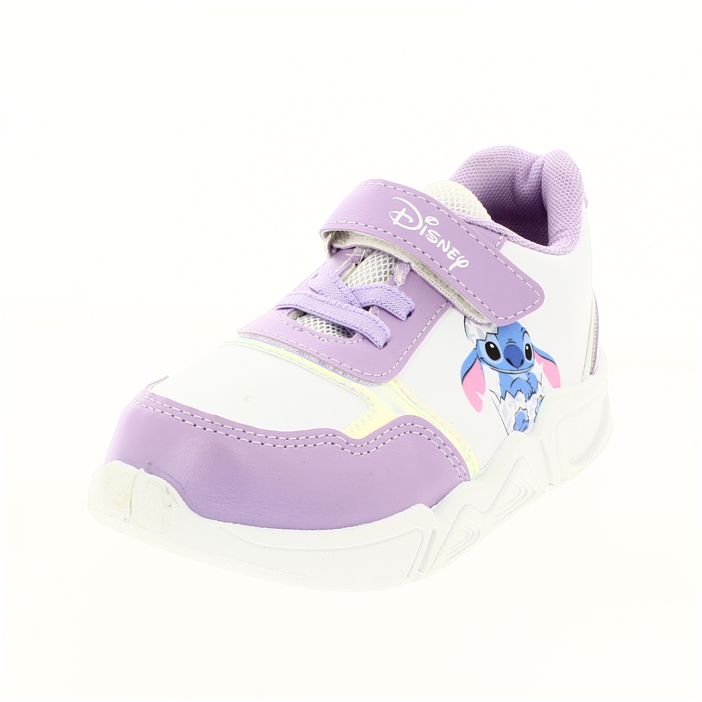 DISNEY GIRLS CASUAL VELCRO SHOE PURPLE/WHITE