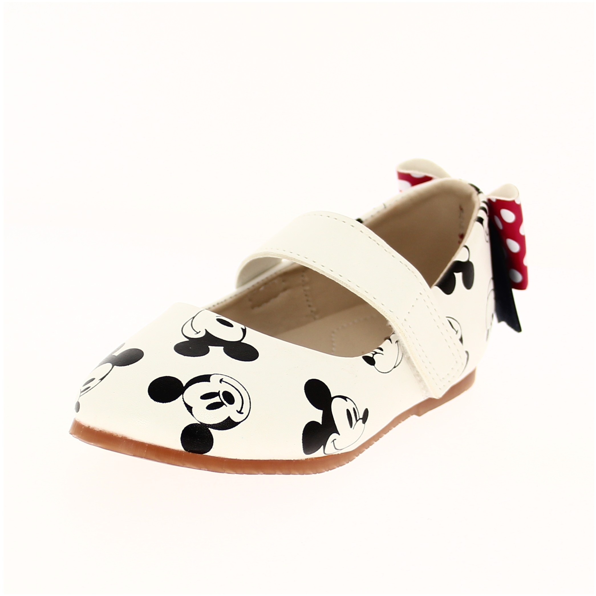 DISNEY GIRLS CASUAL VELCRO SHOE WHITE