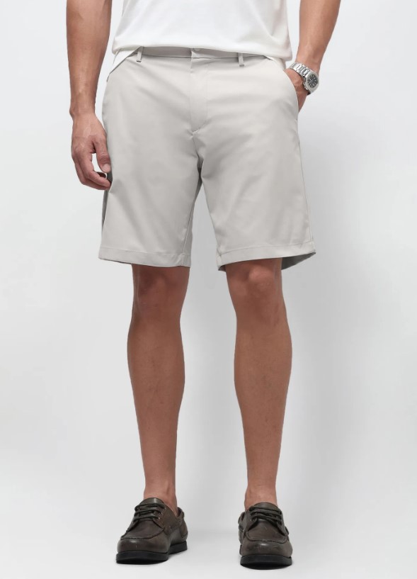 US POLO Men Casual Shorts Lt. Grey Melang