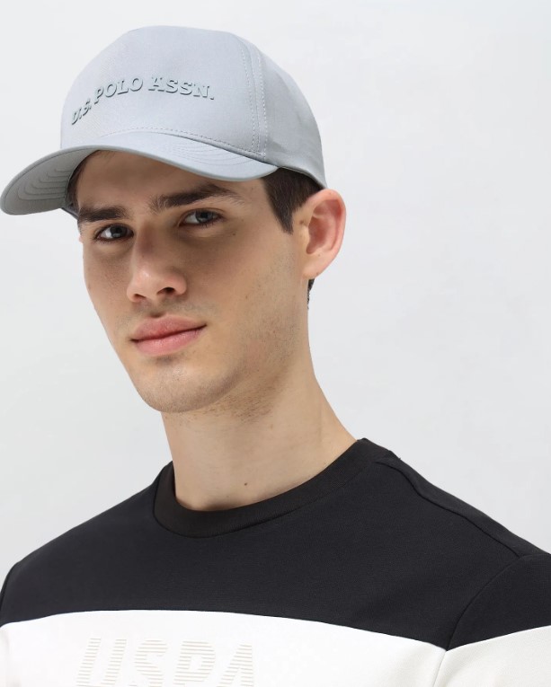 US POLO Men Casual Cap Lt. Grey
