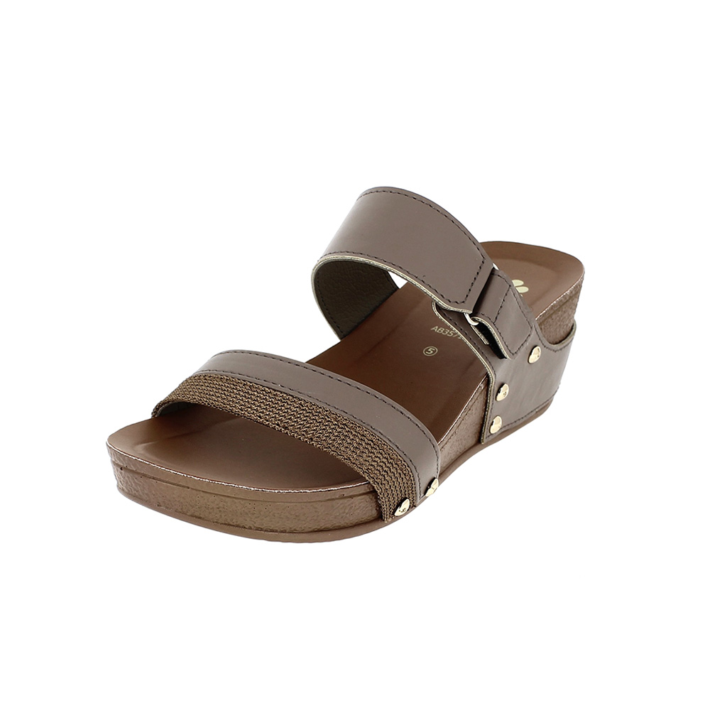PETALZ Women Casual Slip-on Slippers BROWN