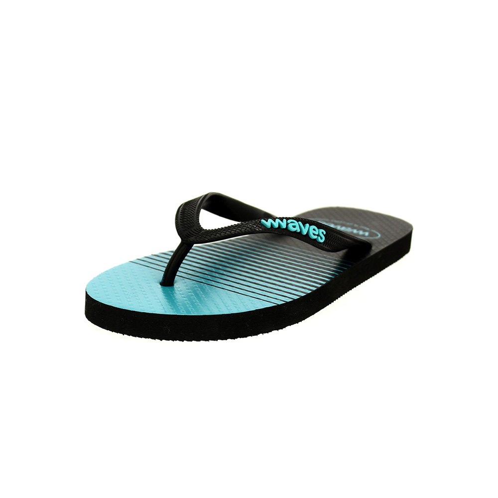 Waves Men Casual Slip-on Slippers BLACK
