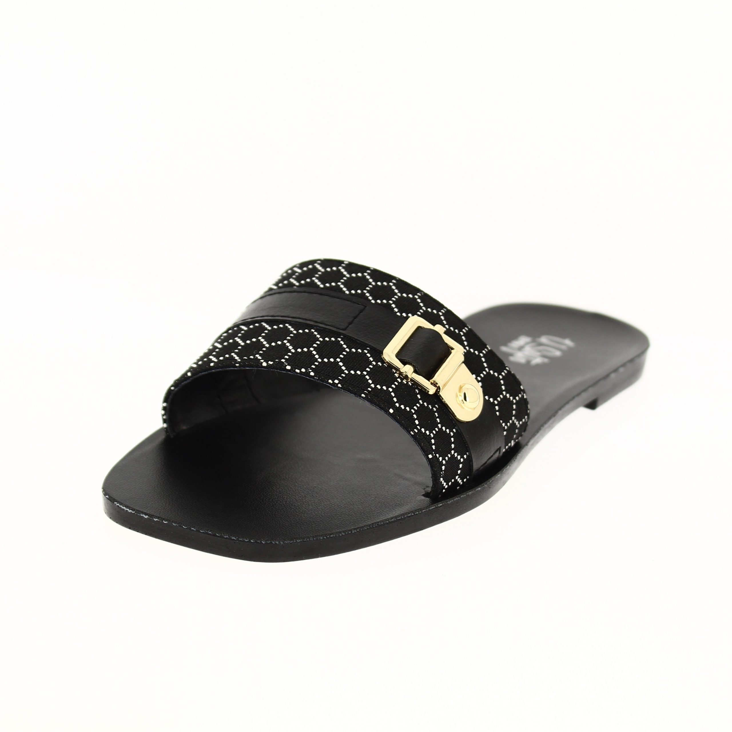 U Softo Women Casual Slip-on Slippers BLACK