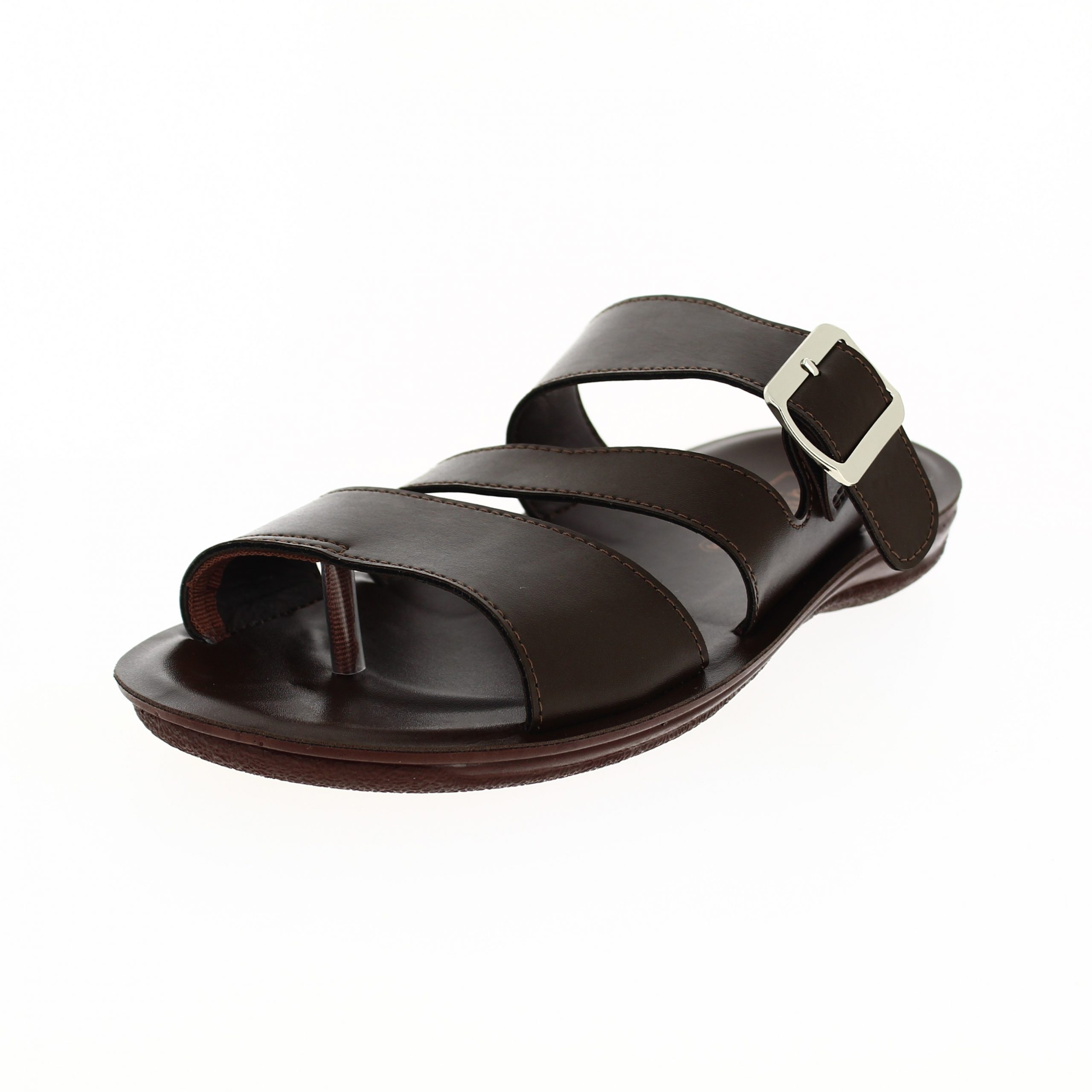U Softo Men Casual Toe Ring Slippers BROWN