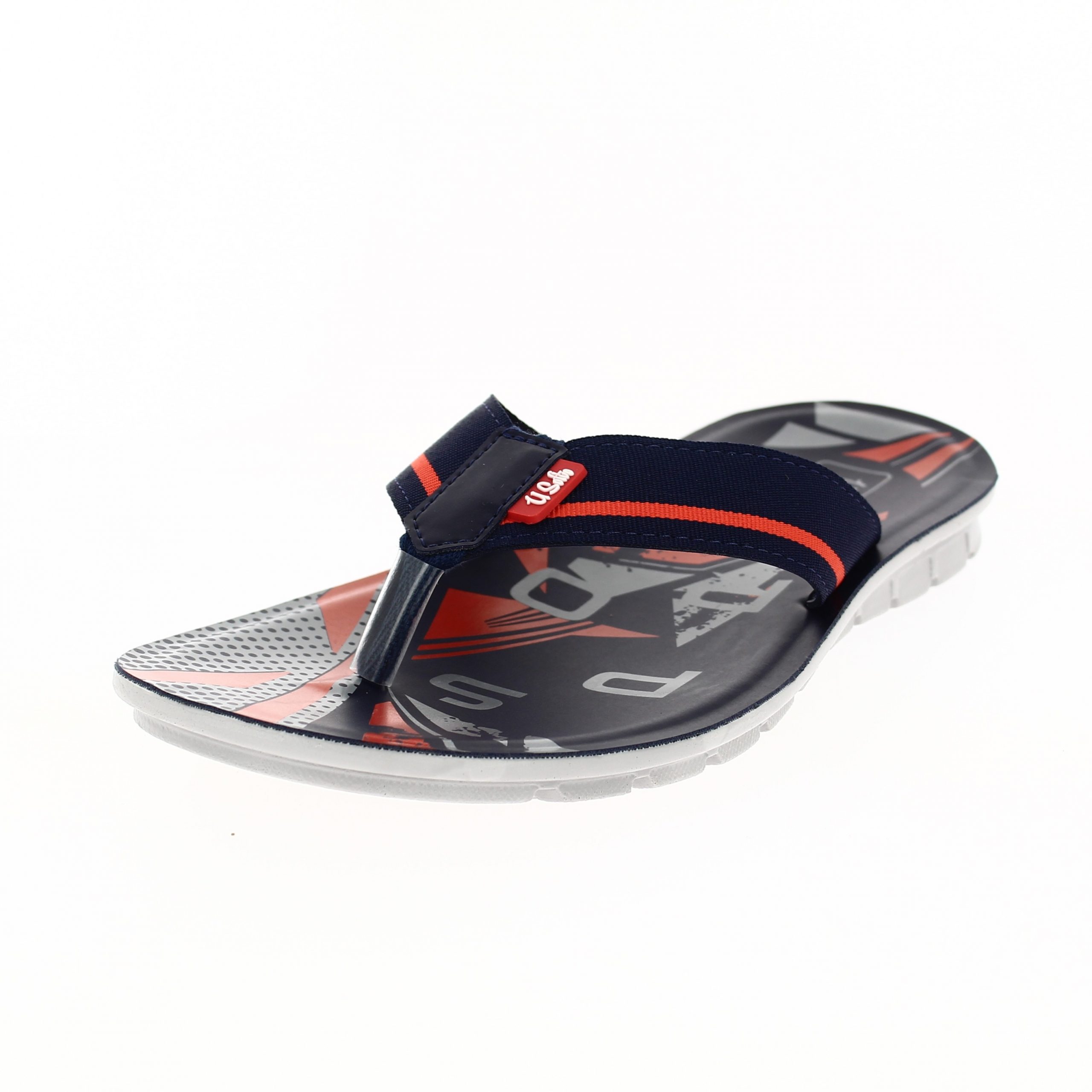 U Softo Men Casual V-strap Slippers BLUE