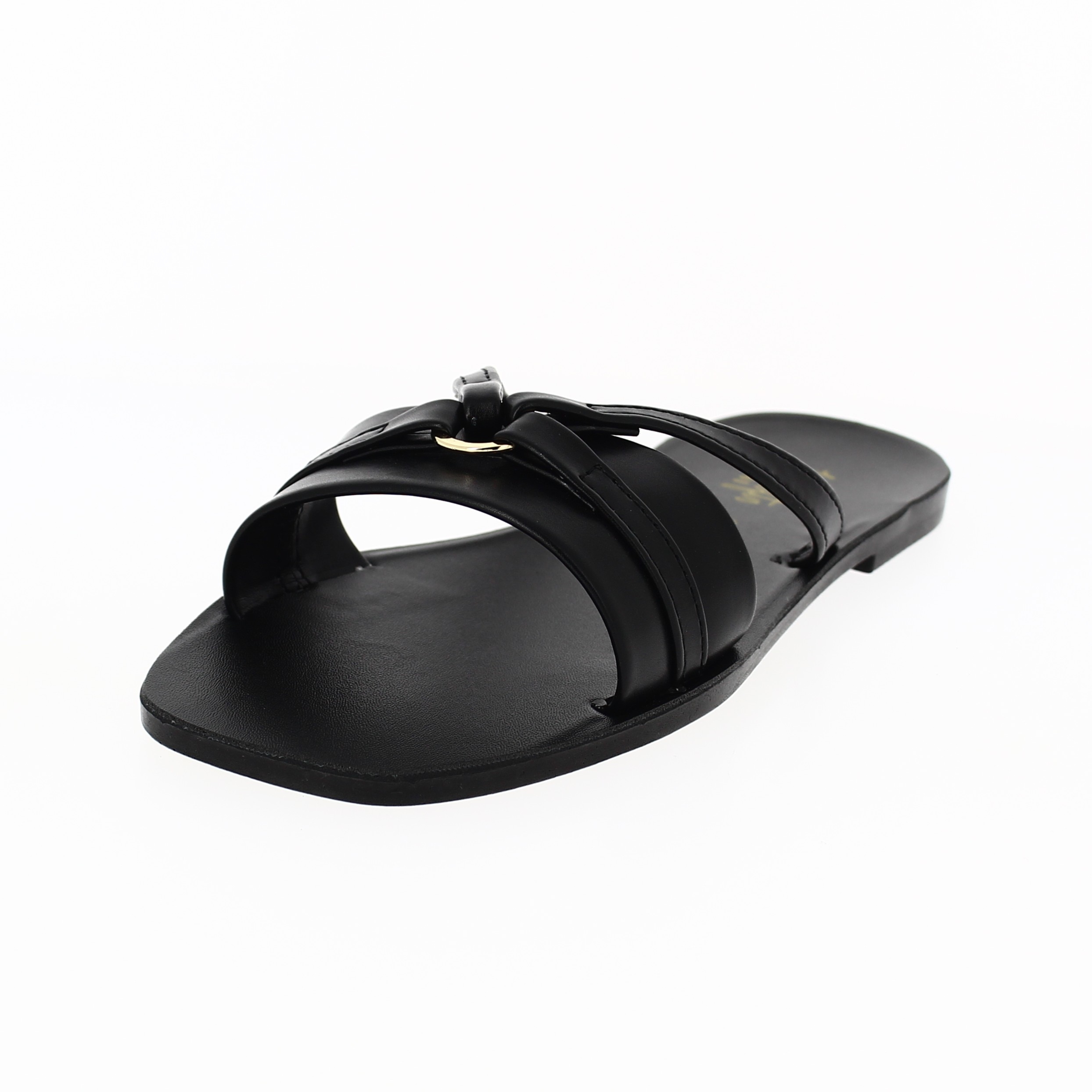 U Softo Women Casual Slip-on Slippers BLACK