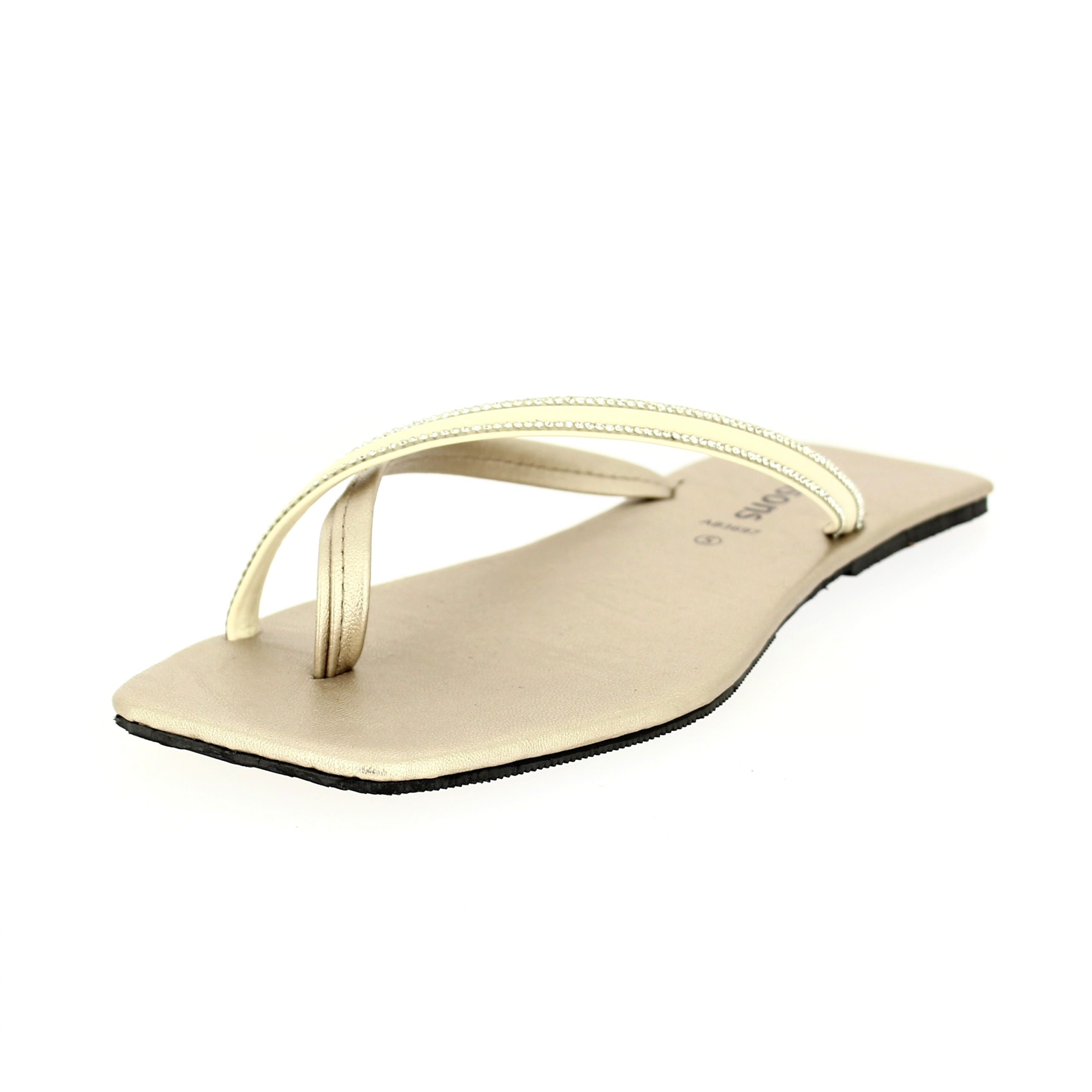 samsons  Women Casual  Toe Ring Slippers IVORY