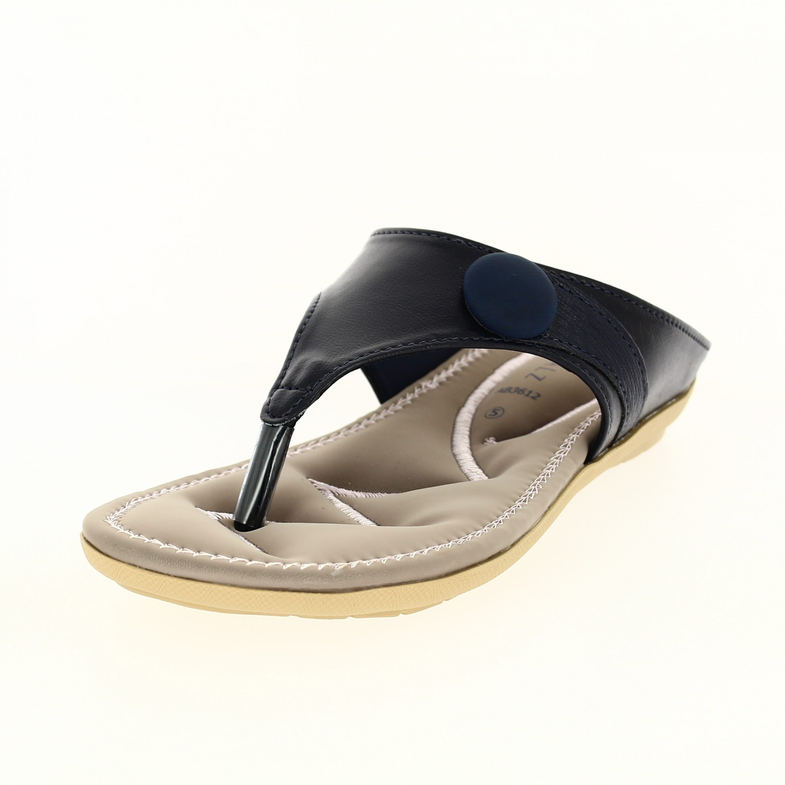 PETALZ  Women Casual V-strap Slippers BLUE