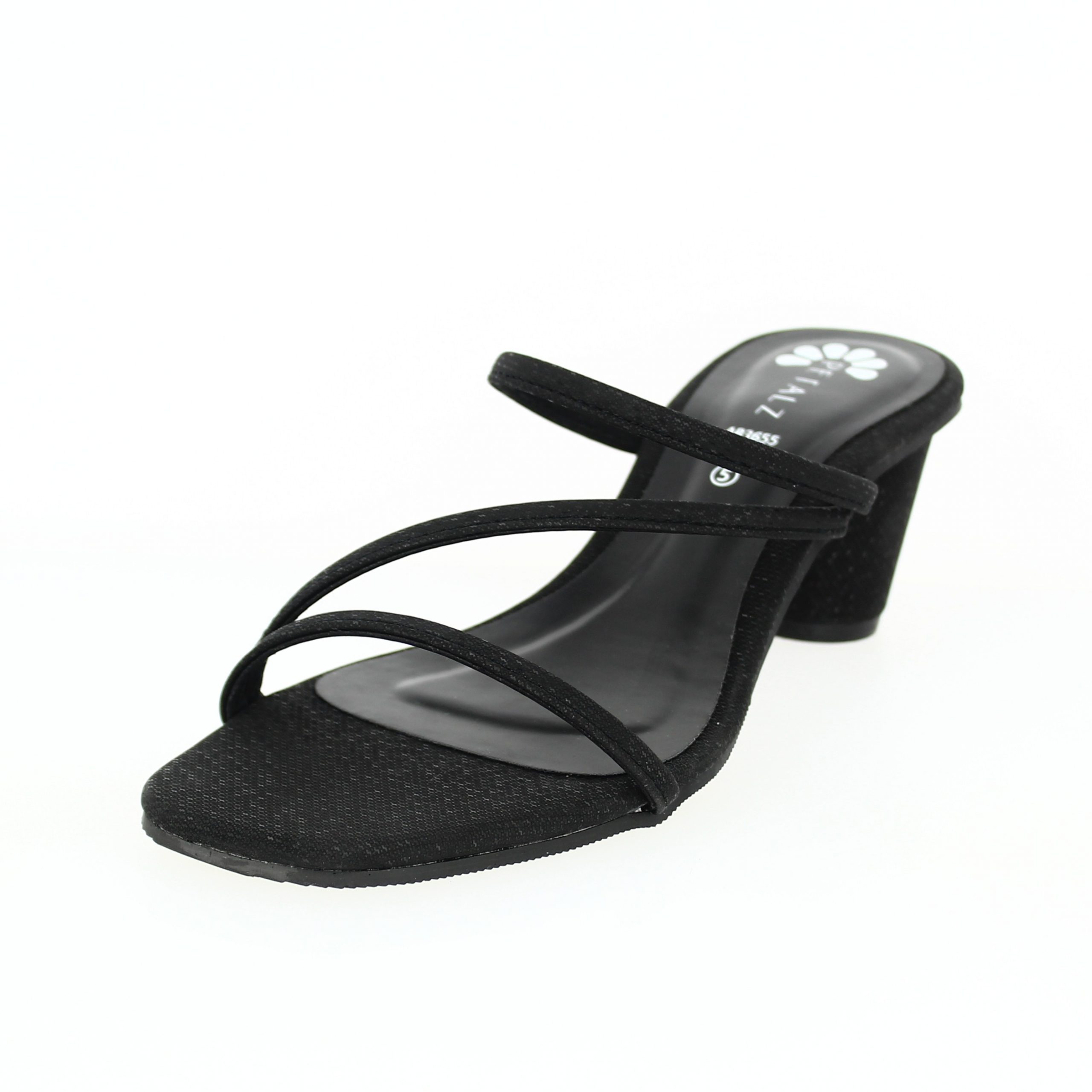 PETALZ  Women Casual  Slip-on Slippers BLACK