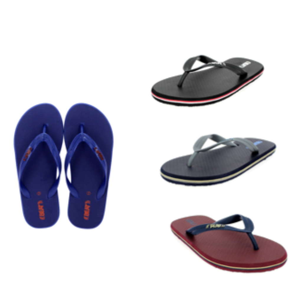 BEAT   Men Casual FLATS  Flip Flops Blue, Grey , Maroon , Black , Blue