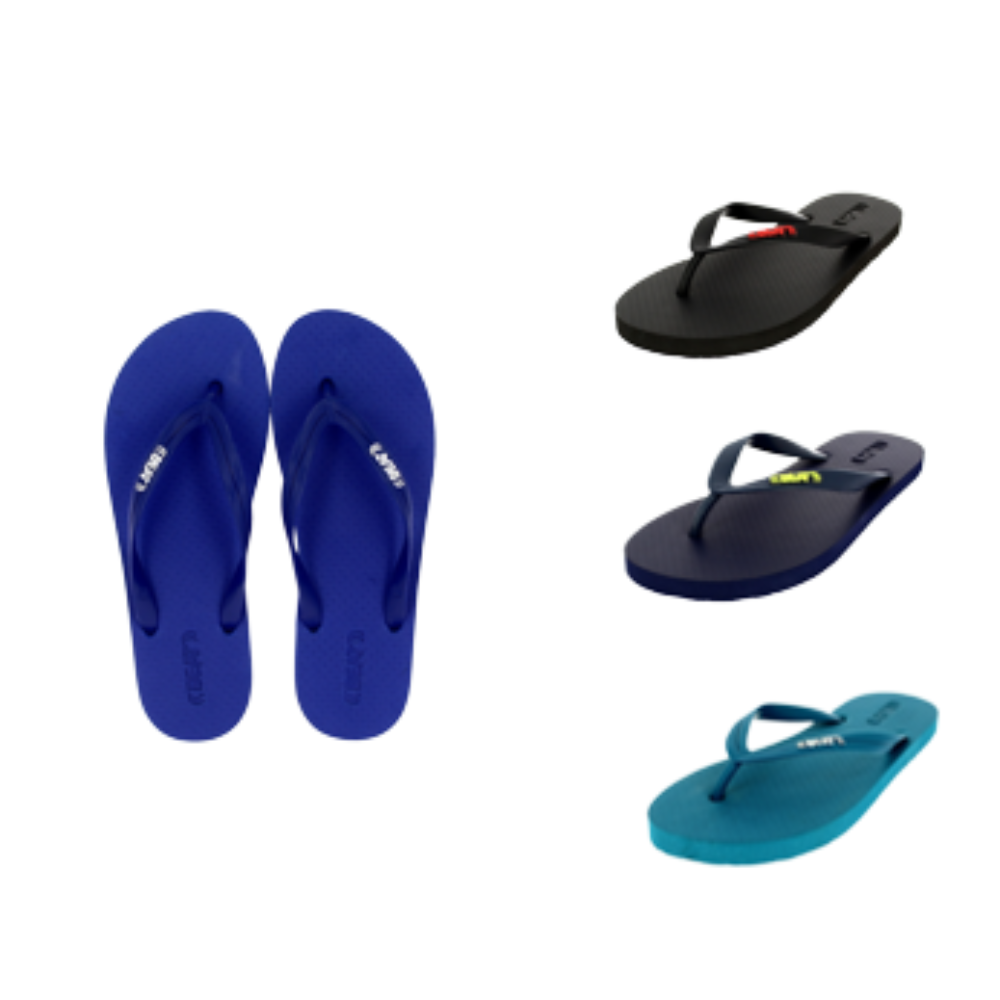 BEAT Men Casual FLATS  Flip Flops Blue , Black , Aqua , Royal Blue