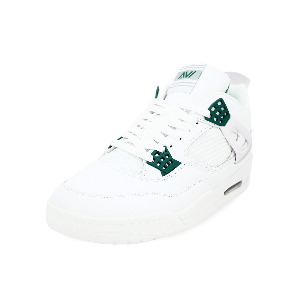 AVI Men Basketball Shoes WHITE-Green