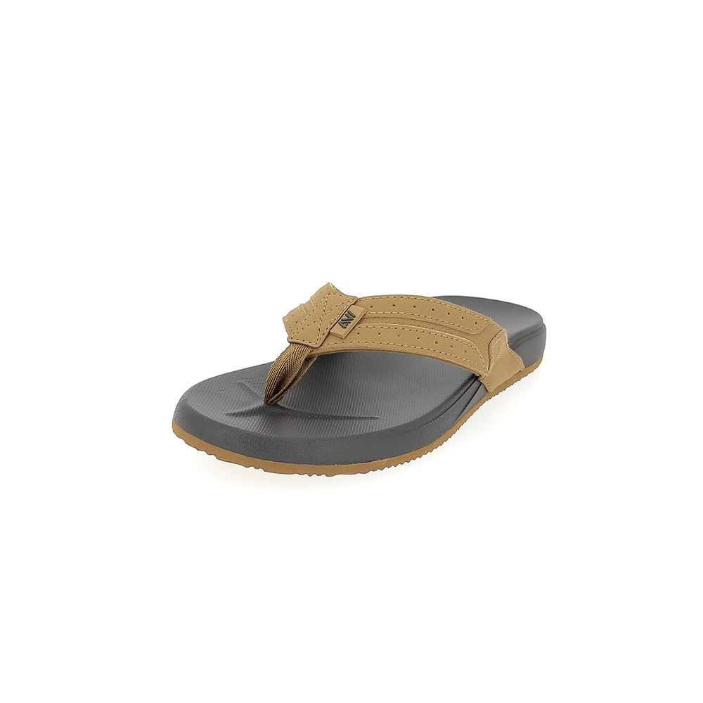 AVI Men casual slip-on slippers brown