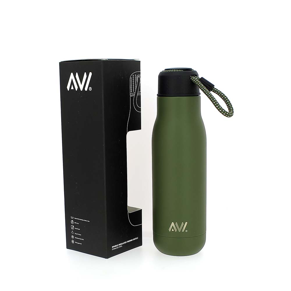 AVI Unisex Water Bottle Amy Green