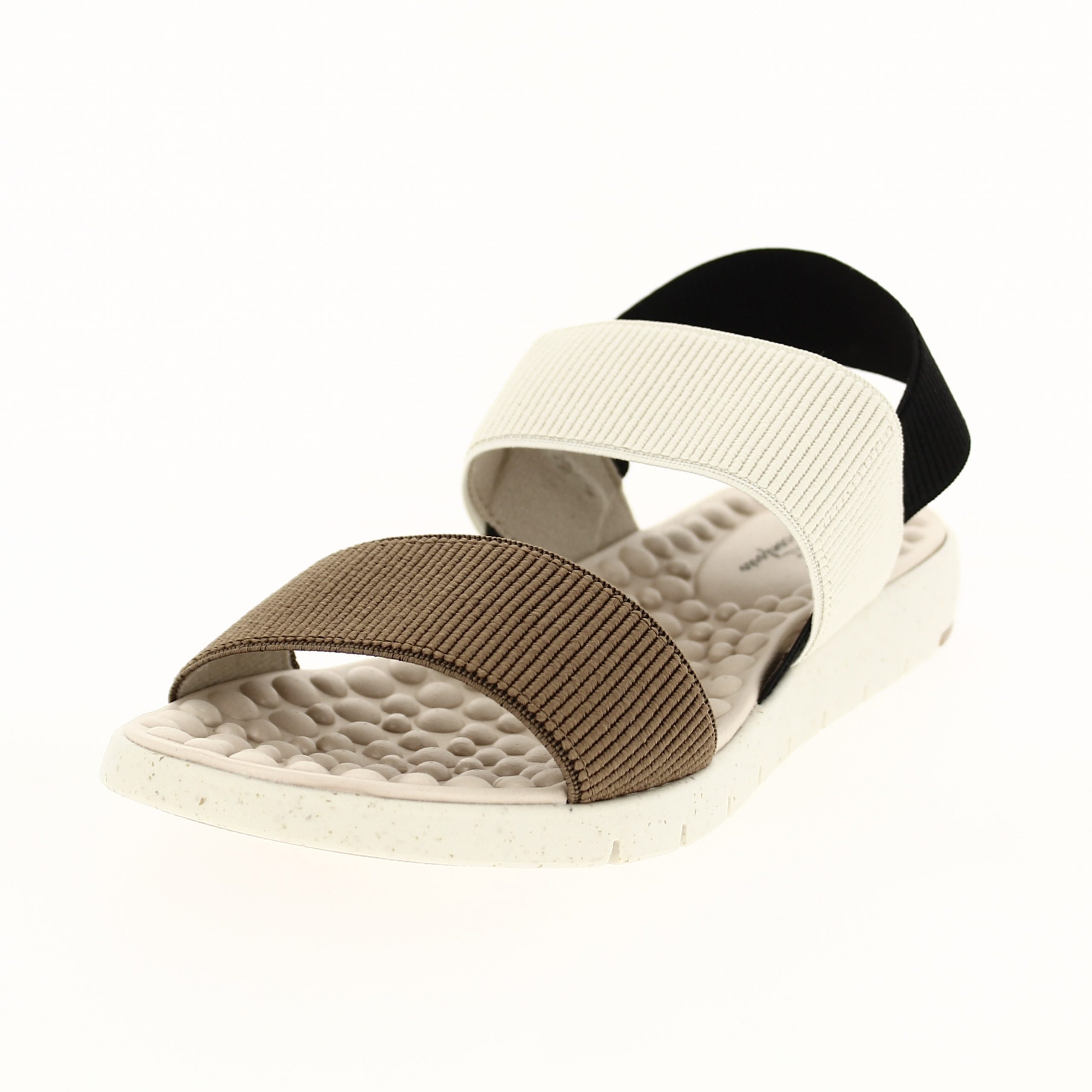 MODARE Women Casual  Slip-on  Sandals CREAM-BLK