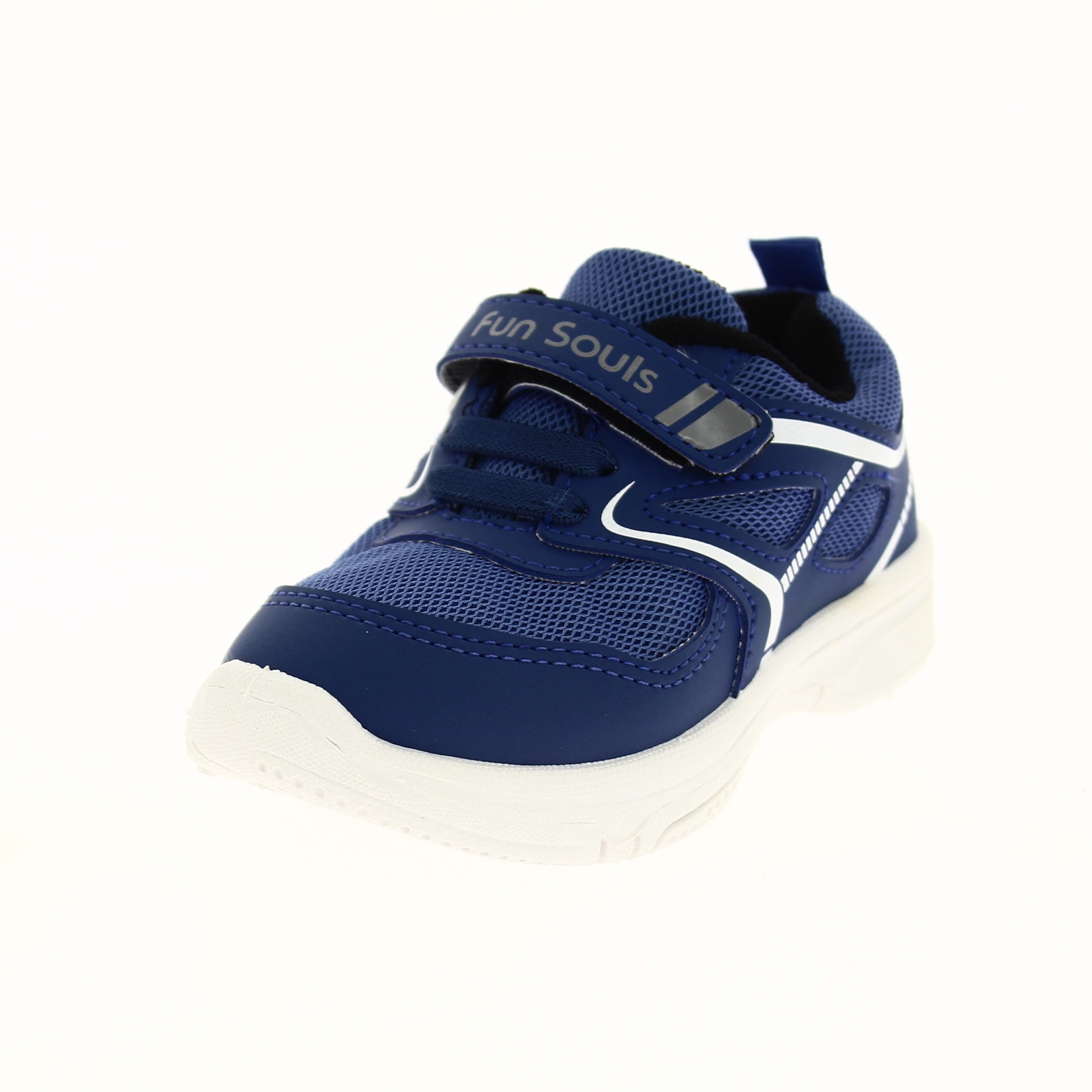 Fun Souls Boys Casual Velcro Shoes BLUE