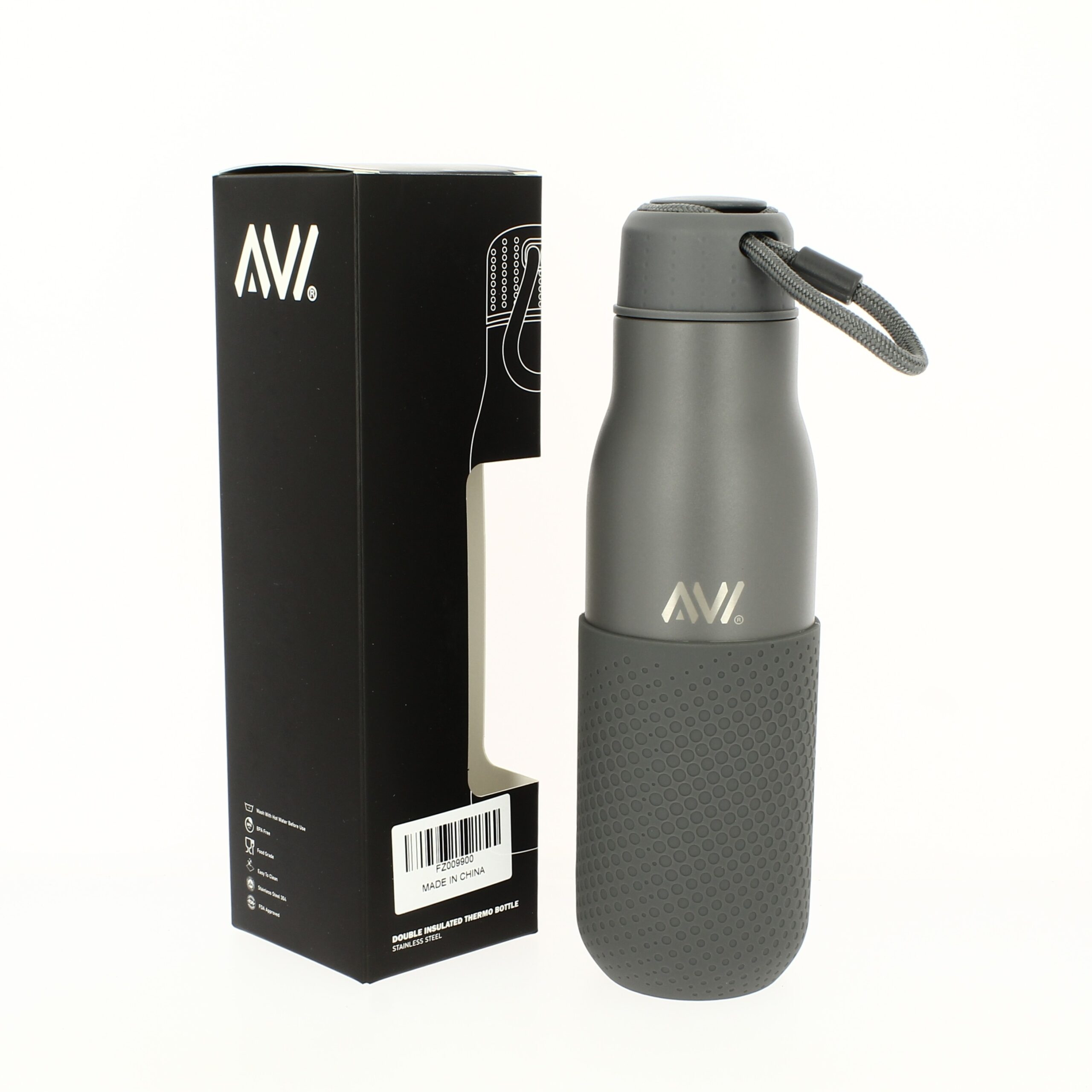 AVI UNISEX WATER BOTLE GRAY  - 500 ML