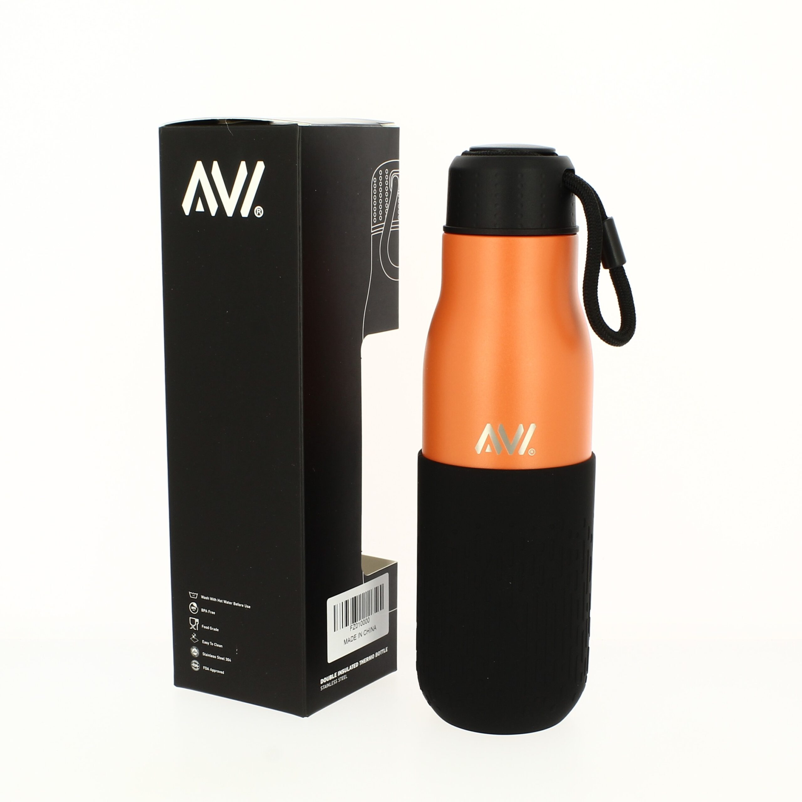 AVI UNISEX WATER BOTLE ORANGE  - 500 ML