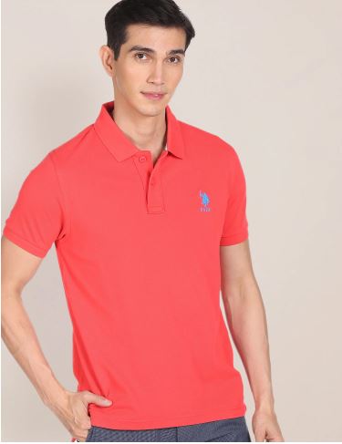 US POLO   Men Casual Polos 	T-SHIRTS RED