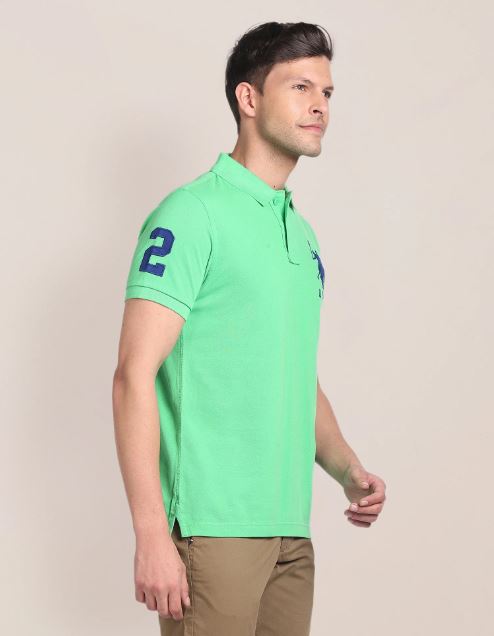 US POLO   Men Casual Polos 	T-SHIRTS MUSTARD