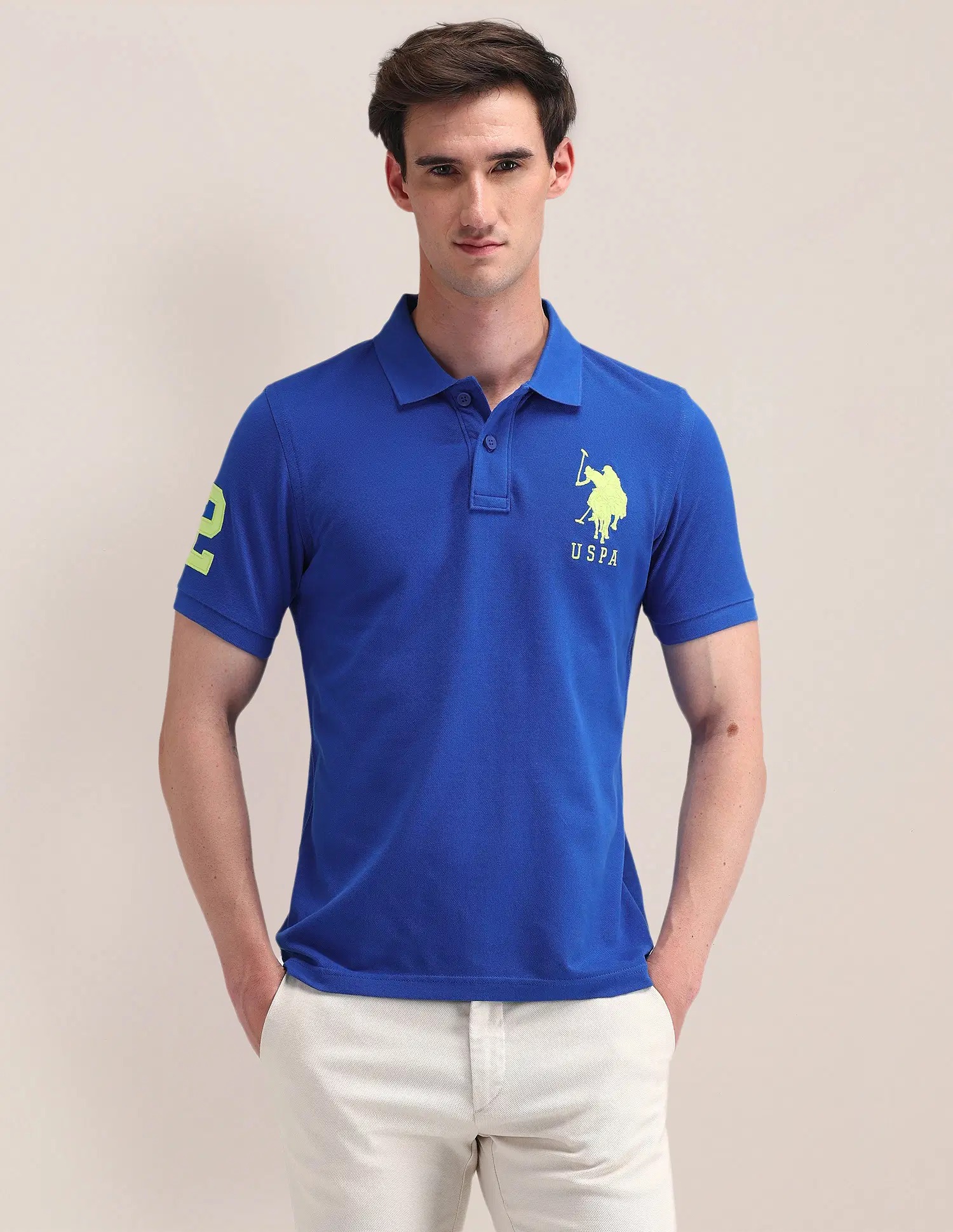 US POLO   Men Casual T-SHIRT ME.BLUE
