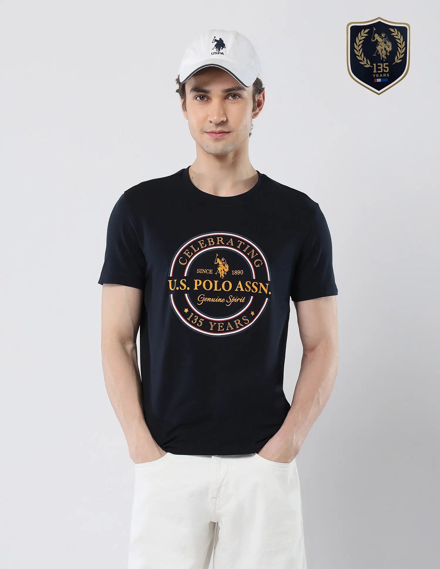 US POLO   Men Casual Polos         T-SHIRTS NAVY