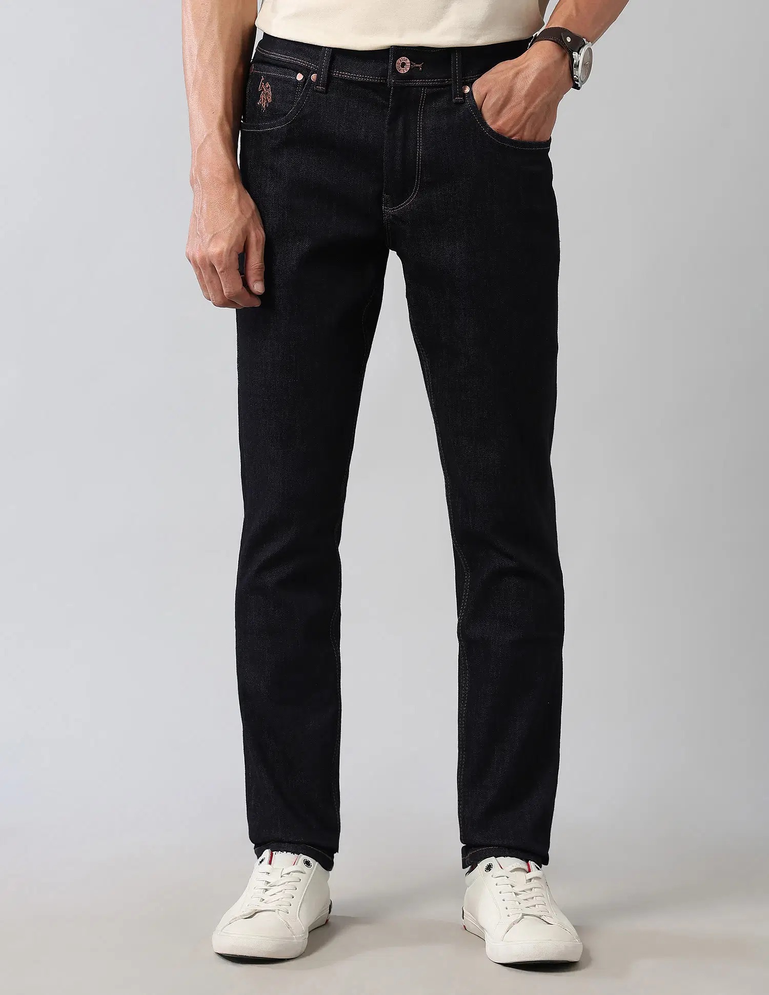 US POLO  Men Casual JEANS BLUE
