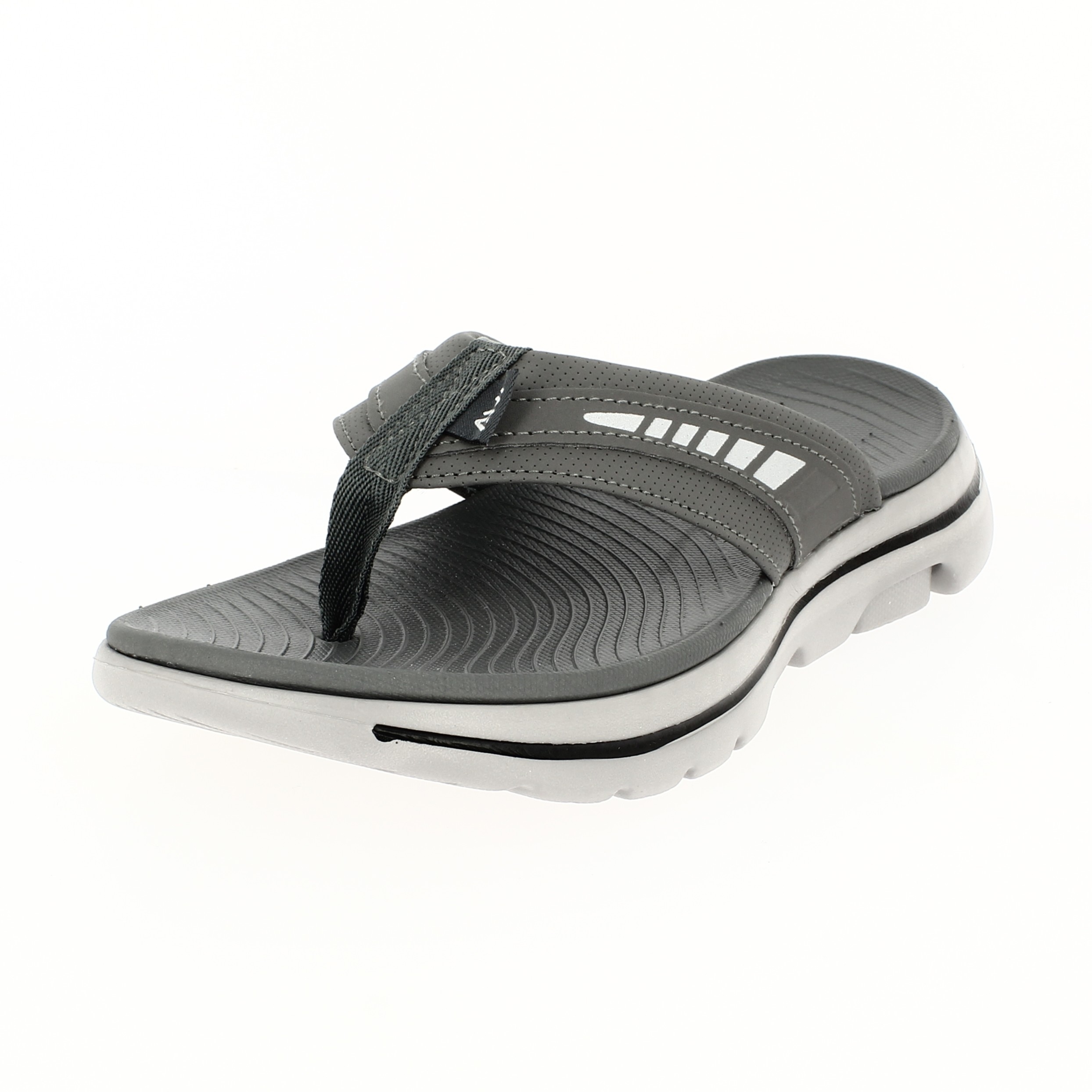 AVI   Men Casual V-strap Slippers GRAY