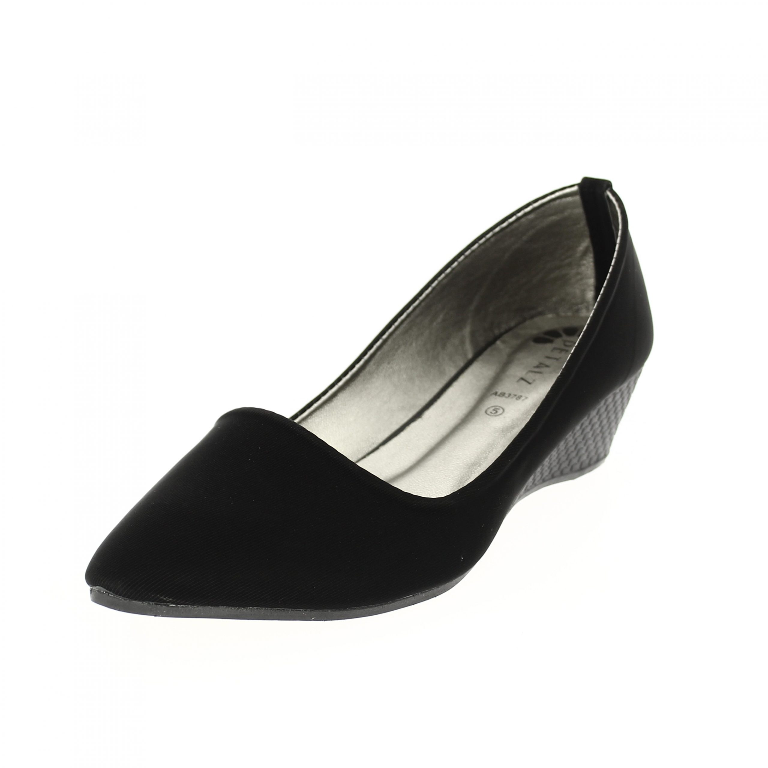 PETALZ  Women Formal Pumps Shoes BLACK